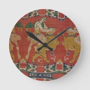 Zähmen des wilden Tieres, byzantinisches Runde Wanduhr