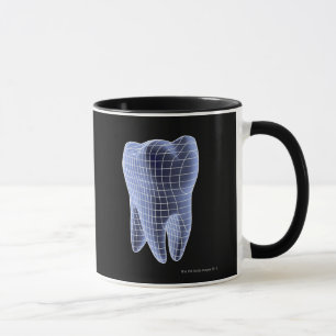 Zahn, Computergrafik eines molaren Zahnes Tasse