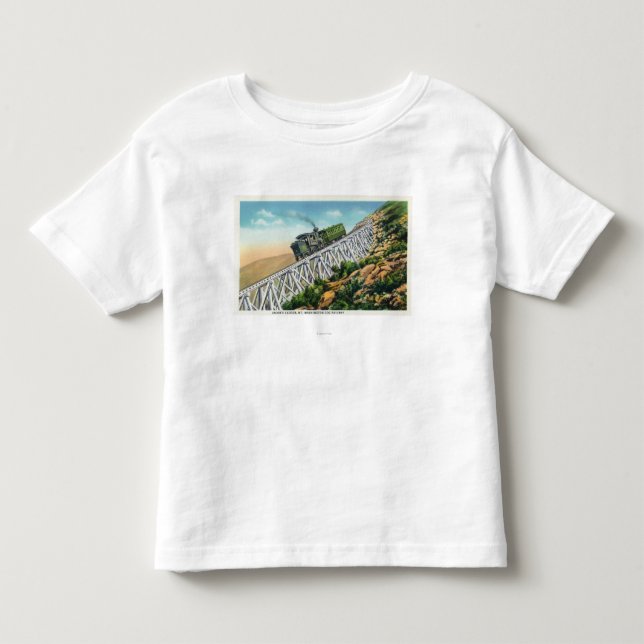 Zahn-Eisenbahn Mt Washington, Jakobs Leiter Kleinkind T-shirt (Vorderseite)