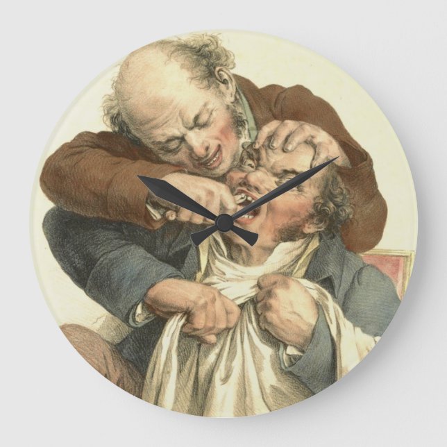 Zahn-Extraktion 1790 Große Wanduhr (Vorderseite)