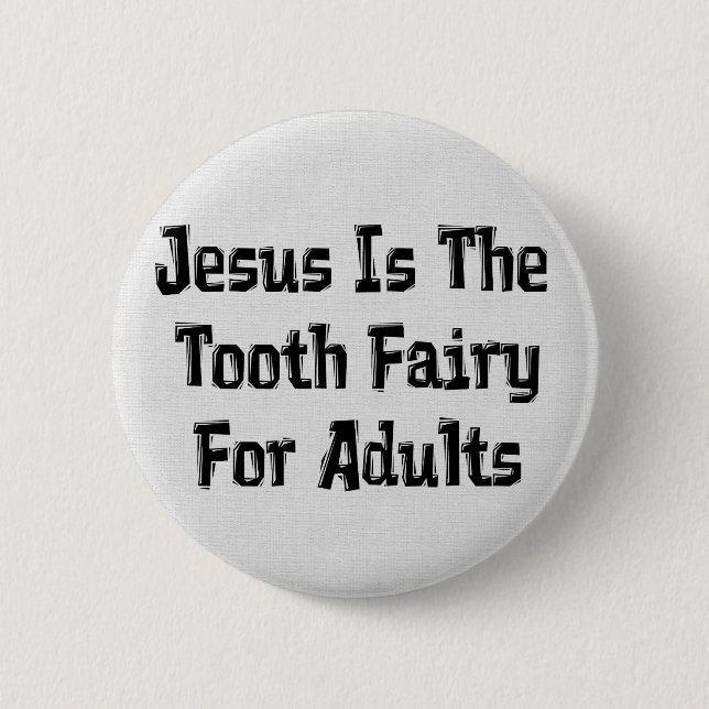 Zahn-Fee Jesus Button (Vorderseite)