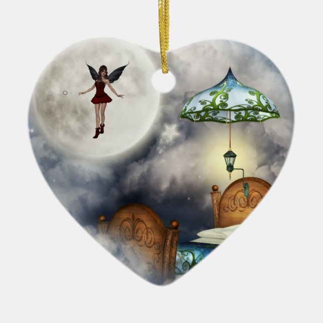 Zahn-Fee-Verzierung Keramik Ornament (Vorne)