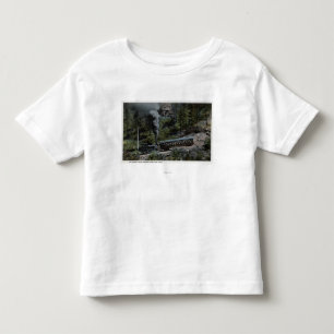 Zahn-Rad-Zug, der oben klettert Kleinkind T-shirt