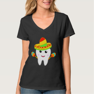 Zahn-Sombrero-Kostüm Dentalhygienikerin Maraca Spa T-Shirt