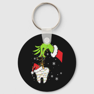 Zahn Zahnarzt Dental Sofortzähne Weihnachten Xmas Schlüsselanhänger