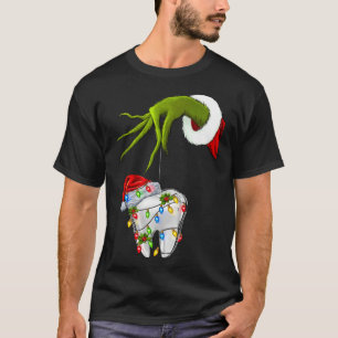 Zahn Zahnarzt Dental Sofortzähne Weihnachten Xmas T-Shirt