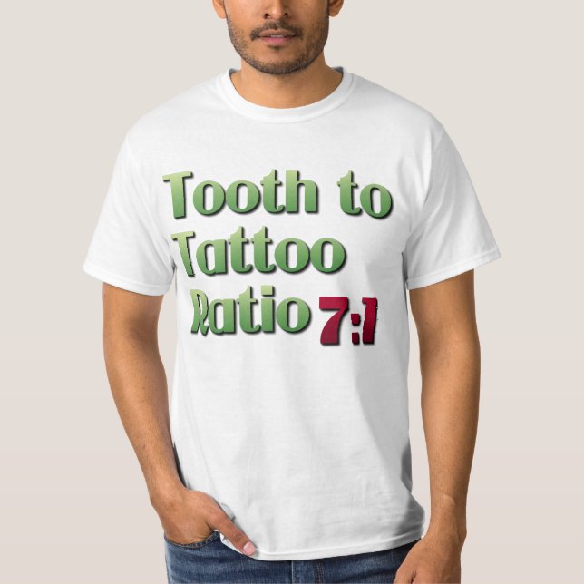 Zahn, zum des Verhältnisses zu tätowieren T-Shirt (Vorderseite)