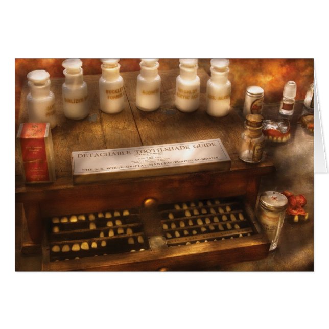 Zahnarzt - abnehmbare Zahn-Schatten (Vorderseite (Horizontal))