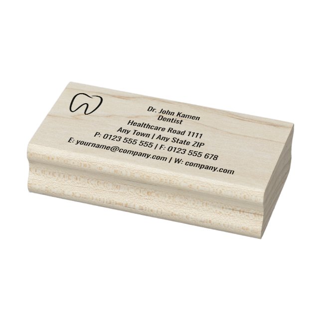 Zahnarzt | BERUFLICH Gummistempel (Stempel)
