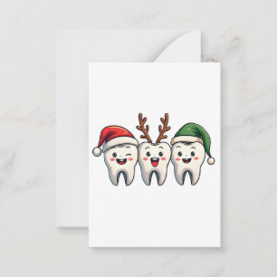Zahnarzt Dental Weihnachten Santa Zahnseide Xmas B Mitteilungskarte