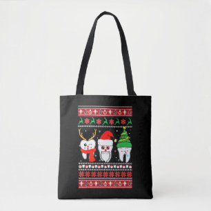 Zahnarzt Dentalhygiene Dentist Ugly Weihnachtssüße Tasche