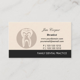 Zahnarzt für Berufliches Design Visitenkarte