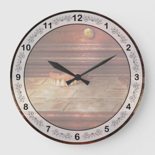 Zahnarzt - Gebiss Große Wanduhr