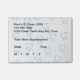 Zahnarzt-Geschäfts-Posten Posten-it® Anmerkungen Post-it Klebezettel