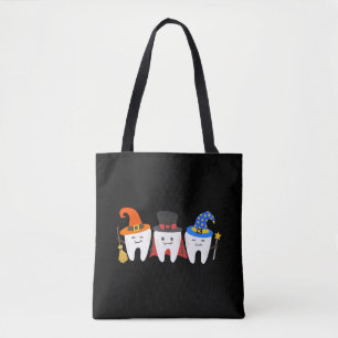 Zahnarzt Halloween Zähne Zahnmedizin Tasche