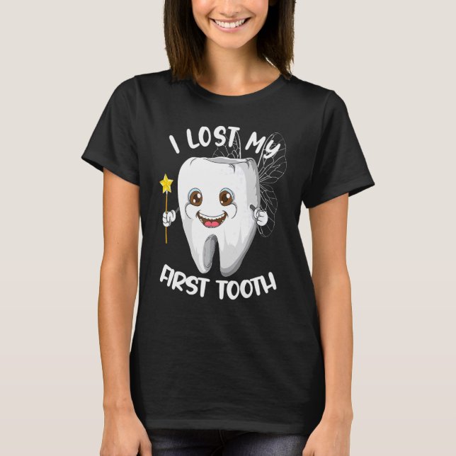 Zahnarzt Ich habe meinen ersten Zahnarztpraxis Zah T-Shirt (Vorderseite)