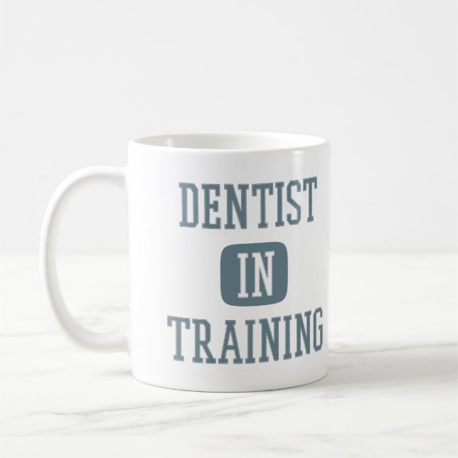Zahnarzt in Ausbildung für Zahnärztin Kaffeetasse (Links)