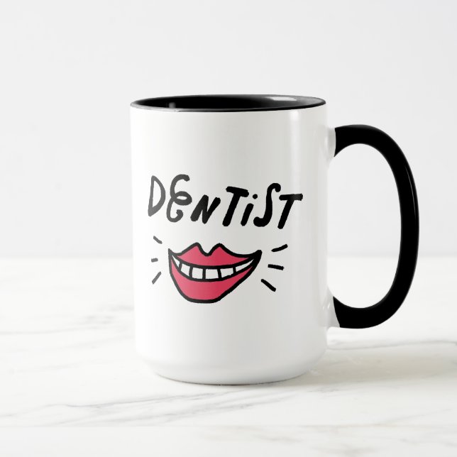 Zahnarzt-Lächeln Tasse (Rechts)