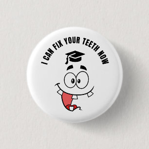 ZAHNARZT LUSTIGER ABSCHLUSS Button