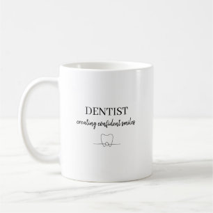 Zahnarzt mit individuellem Namen schafft vertrauen Kaffeetasse