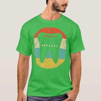 Zahnarzt Orthodontist Vintag Retro-Stand T-Shirt