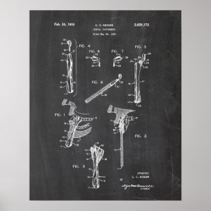 Zahnarzt-Patent Poster