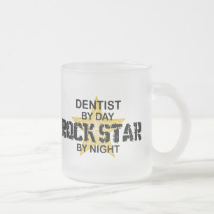Zahnarzt-Rockstar bis zum Nacht Mattglastasse