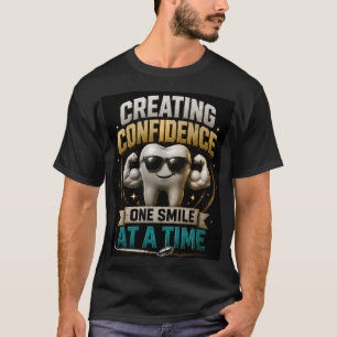 🦷 Zahnarzt Selbstvertrauen Lächeln Zitat 🦷 T-Shirt