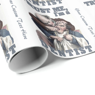 ZAHNARZT-Spaß-Verpackungspapier Geschenkpapier