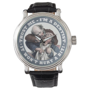 ZAHNARZT-Spaßuhren Armbanduhr
