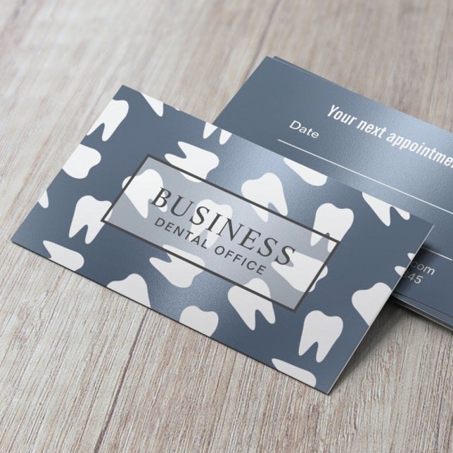 Zahnarzt Tooth Dusty Blue Dental Termin (Von Creator hochgeladen)