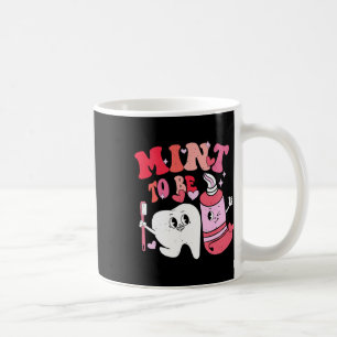 Zahnarzt Valentinstag Minze wird Zahnbürste Zahnpa Kaffeetasse
