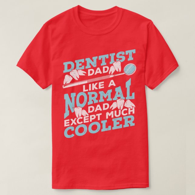 Zahnarzt Vater Zahnarzt Vater Geschenk T-Shirt (Design vorne)