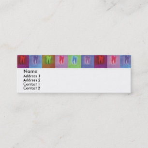 Zahnarzt-Visitenkarte Mini Visitenkarte