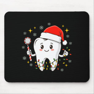 Zahnarzt Weihnachten Zähne Xmas Lichter Lustig Den Mousepad