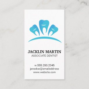 Zahnarzt   Zähne Icon Business Card Visitenkarte