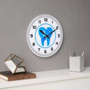 Zahnarzt Zähne Toothbrush Große Wanduhr