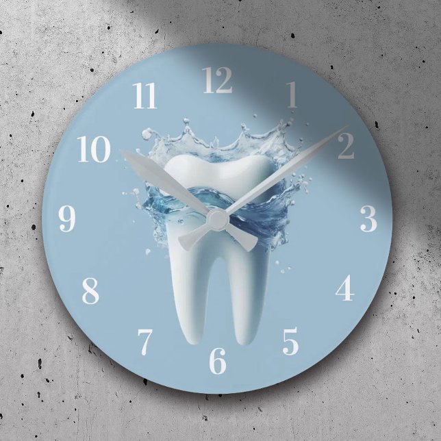 Zahnarztbüro Moderne Zahnheilkunde und Zahnärztlic Runde Wanduhr (Von Creator hochgeladen)