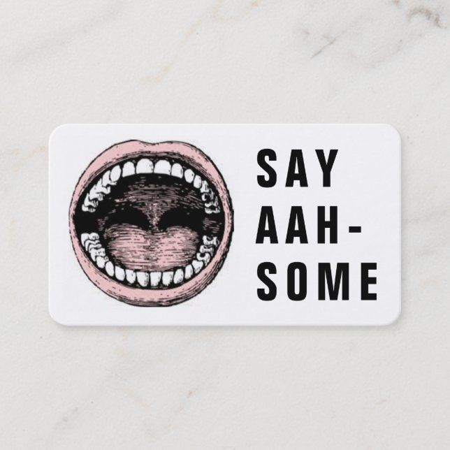 Zahnarztbüro Zahnärztliche Ernennung Terminkarte (Vorderseite)