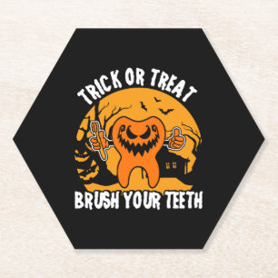 Zahnarztdesign als Halloween-Kostüm Untersetzer