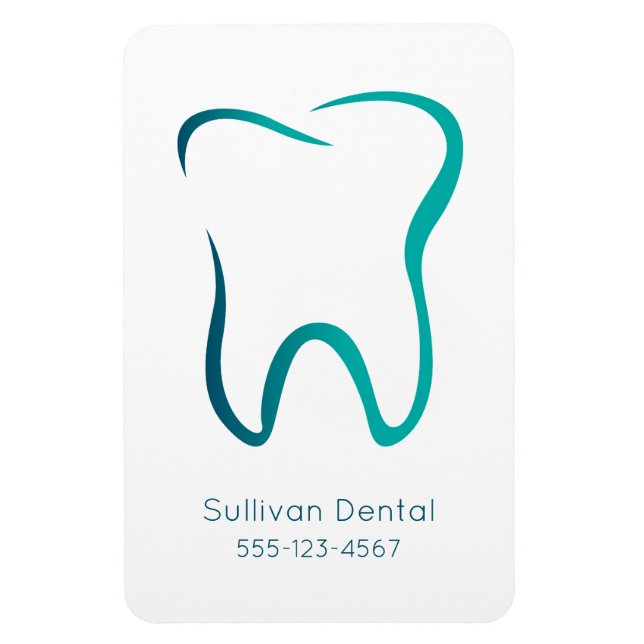 Zahnarztgewerbe Magnet (Vertikal)