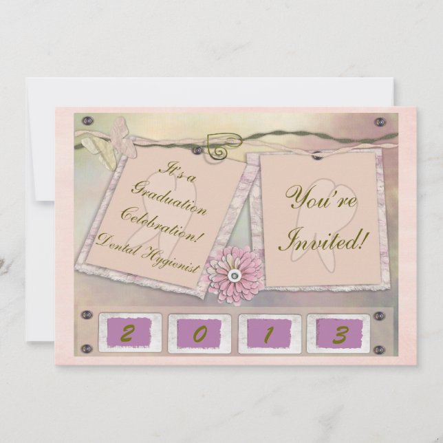 Zahnarzthelfer-Abschluss-Party Einladungen 2013 (Vorderseite)