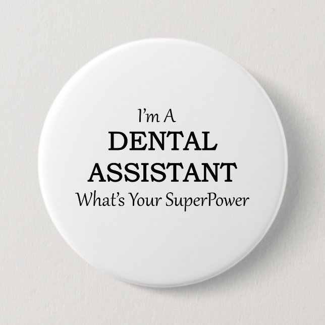 ZAHNARZTHELFER BUTTON (Vorderseite)