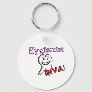 Zahnarzthelfer-Geschenk-"Hygieniker DIVA! " Schlüsselanhänger