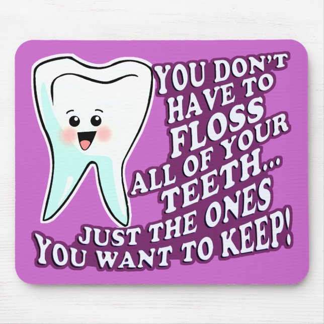 Zahnarzthygieniker oder Orthodontist Mousepad (Vorne)