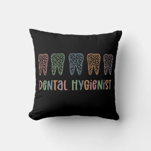 Zahnarzthygienist RDH Dentist Leopard Zahnspende Kissen