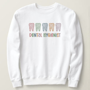 Zahnarzthygienist RDH Dentist Leopard Zahnspende Sweatshirt