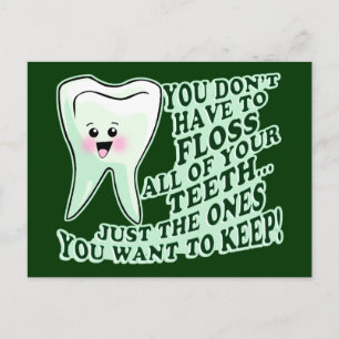 Zahnarzthyphenist oder Zahnarzt Postkarte