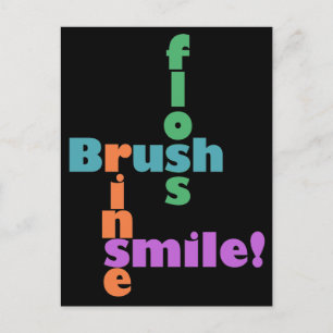 Zahnarzthyphenist Postkarte