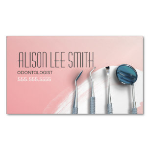 Zahnärztin Dental Dentist Business Card Magnetische Visitenkarte